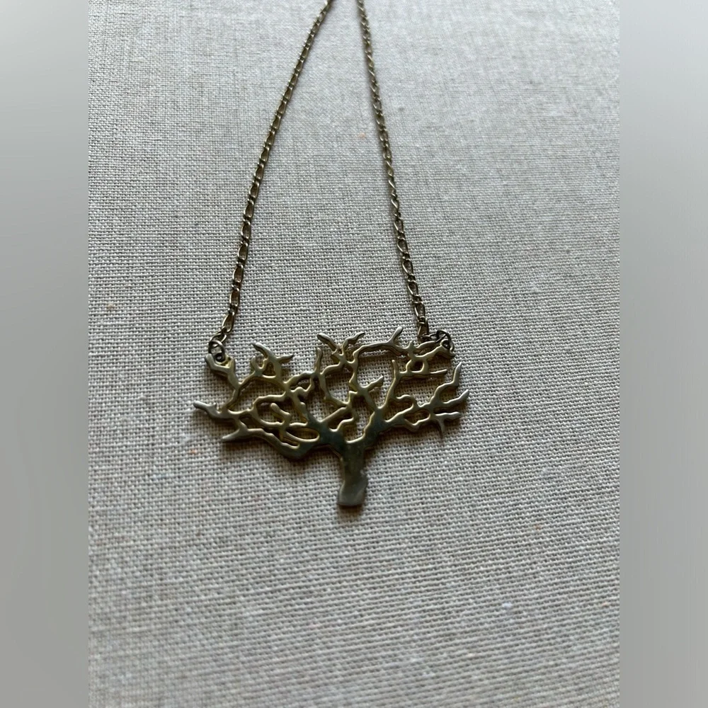 Gold-Tone Barren Tree Necklace - Picture 4 of 5